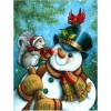 Diamond Painting Sneeuwpop Met Eekhoorn