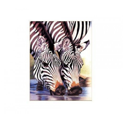 Diamond Painting Verliefde Zebras 2