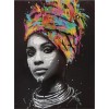 Diamond Painting Afrikaanse vrouw met ringen om haar nek