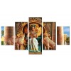 Diamond Painting Egyptische Goden Koningin Met Luipaarden 5 Luiken