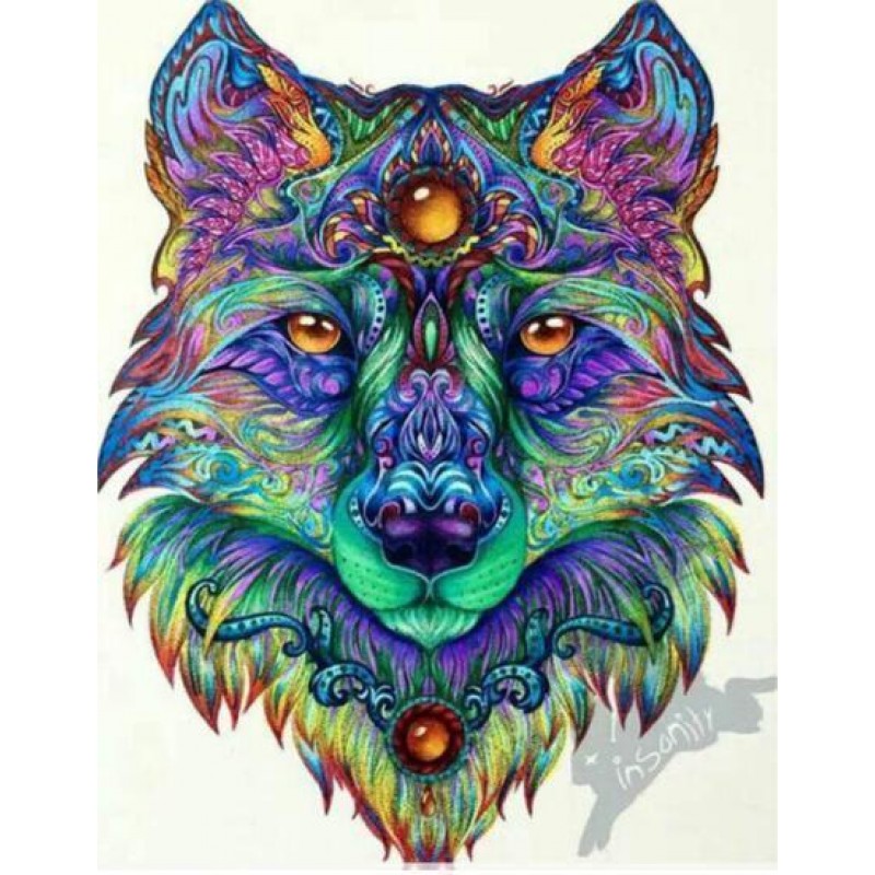 Diamond painting Wolf Por...