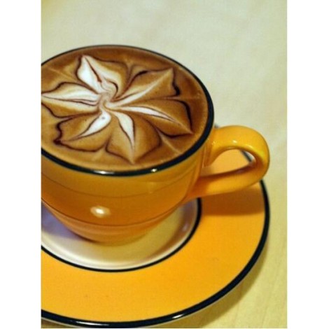 Diamond Painting Koffie Spiraal