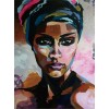 Diamond Painting Afrikaanse vrouw gevlekt