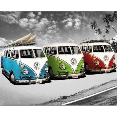 Diamond Painting Volkswagen Busjes